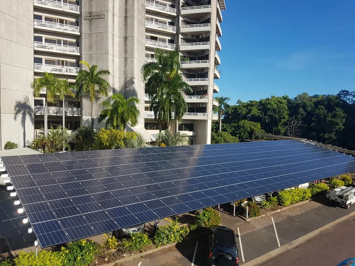 Apartment block solar installation by Country Solar NT in Darwin